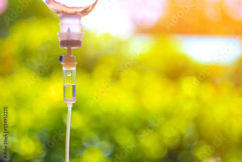 Chemotherapy and iv drip vitamin medical care.	