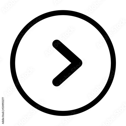 Free Download right arrow outline circle icon - GFXLoad