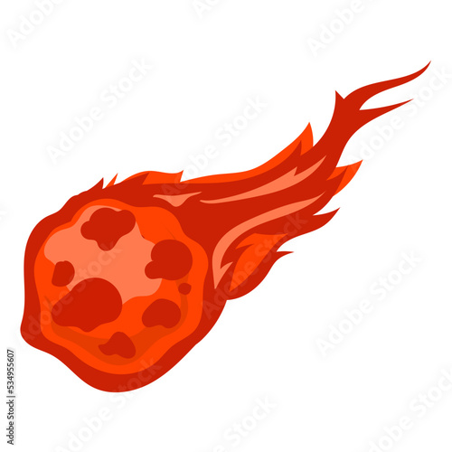 comet falling from space