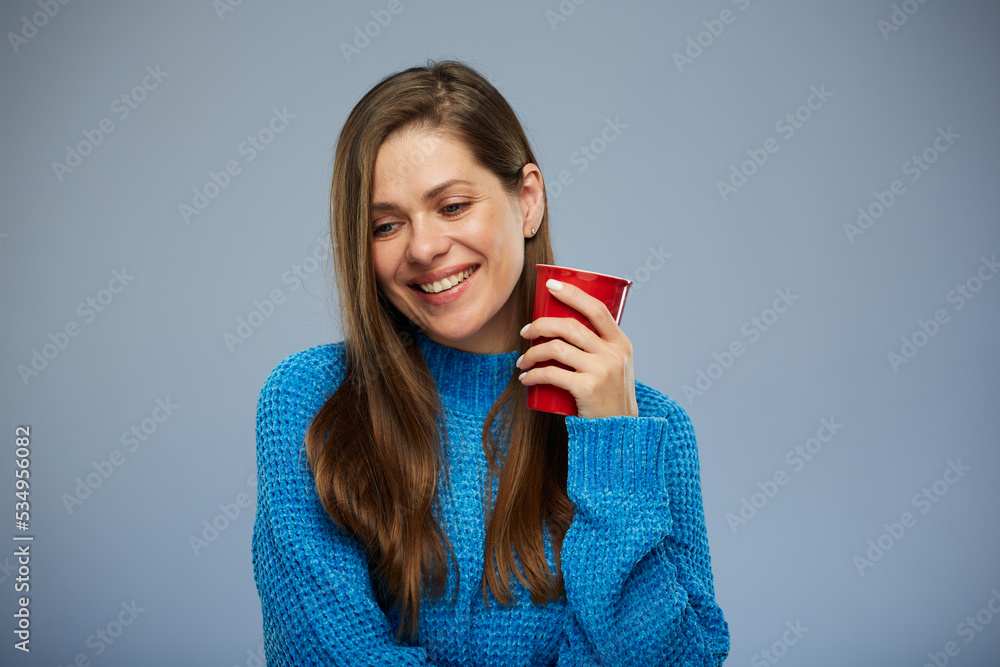 Smiling woman isolated portrait Smiling woman isolated portrait