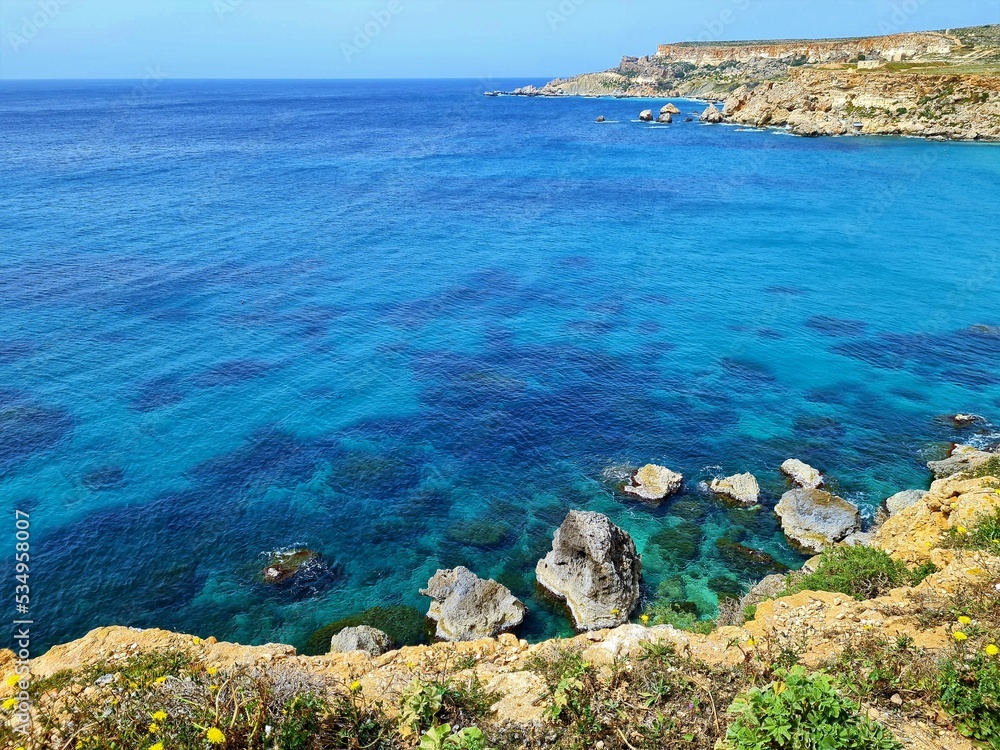Küste bei Golden Bay, Malta II