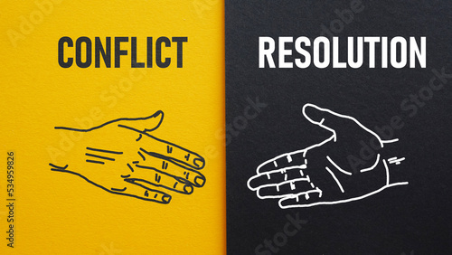 Фотография Conflict Resolution is shown using the text