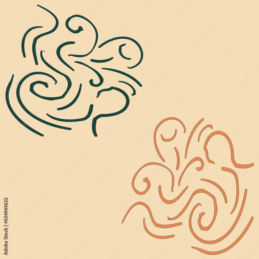 curly line seamless pattern design curly line seamless pattern design