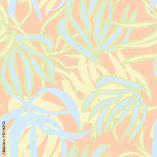 Tropical Leaf Seamless Pattern Design