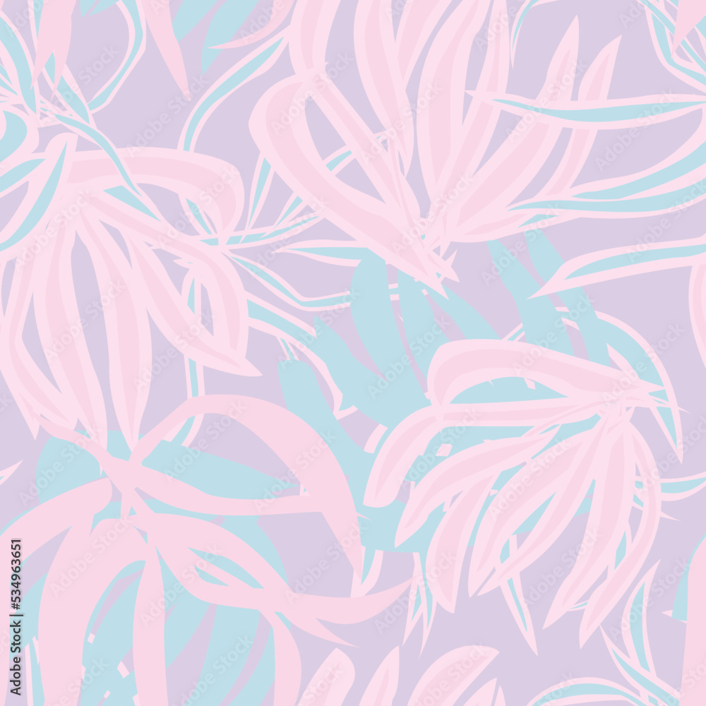 Tropical Leaf Seamless Pattern Design Tropical Leaf Seamless Pattern Design