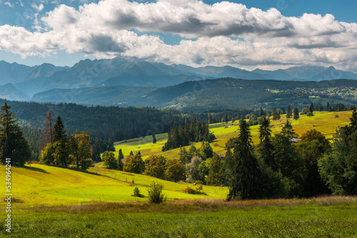 Lapszanka Valley in Carpathian mountains, europe, Poland