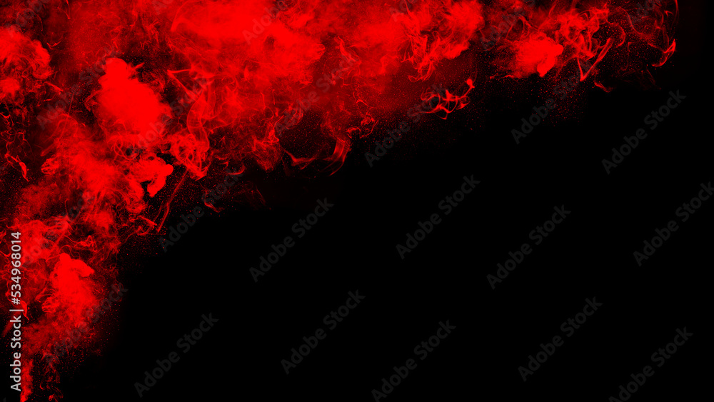 Explosion of colored powder on black background Explosion of colored powder on black background