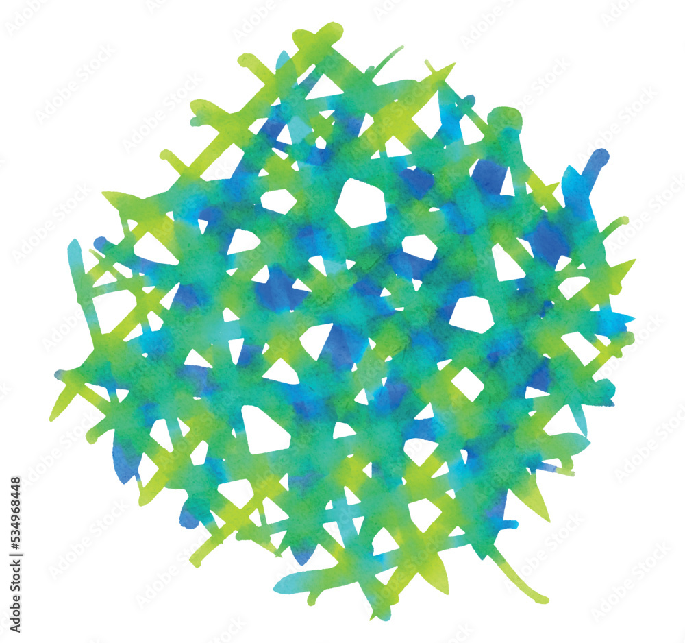 Abstract lime green watercolor hand paint texture, isolated on white ...