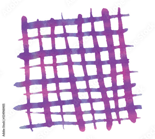 Abstract violet purple watercolor hand paint texture, isolated on white background, watercolor textured backdrop, watercolor drop, traced, vector