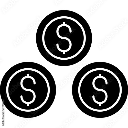 Dollar Coins Icon