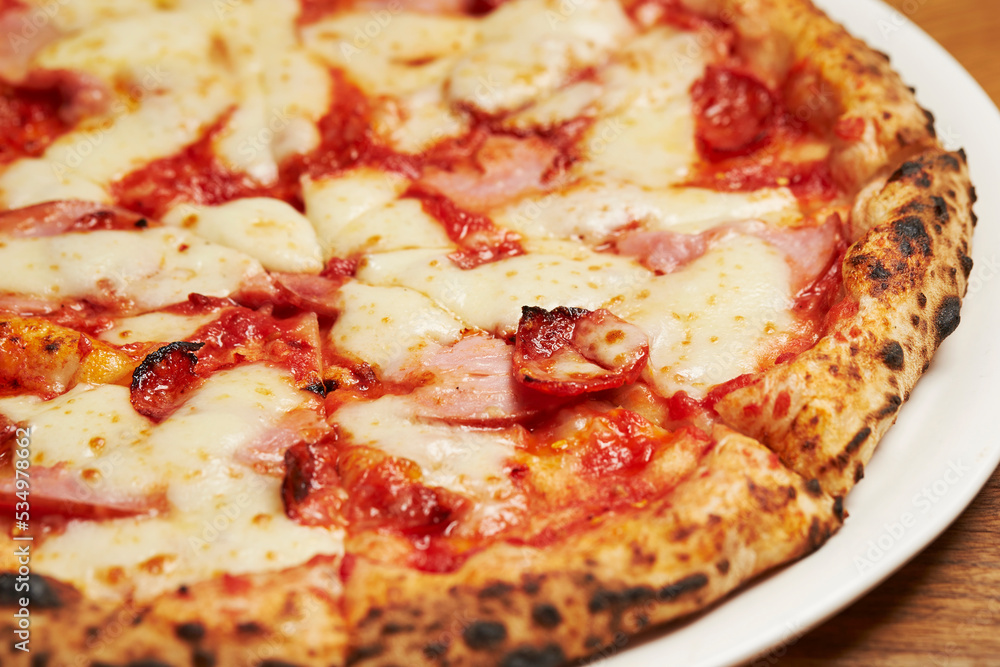 pizza on a plate pizza on a plate
