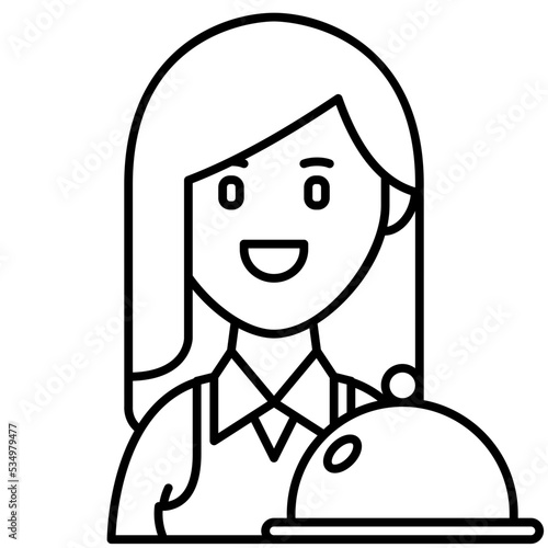 waitress icon