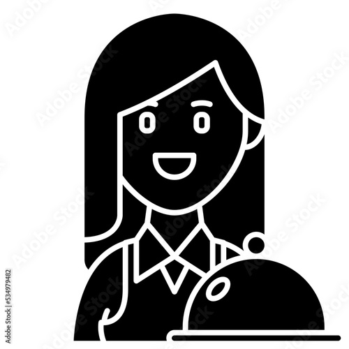 waitress icon