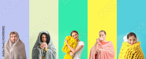 Group of different people w...