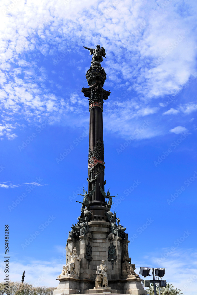 Monument a Colom, Kolumbussäule, Barcelona, Katalonien, Spanien