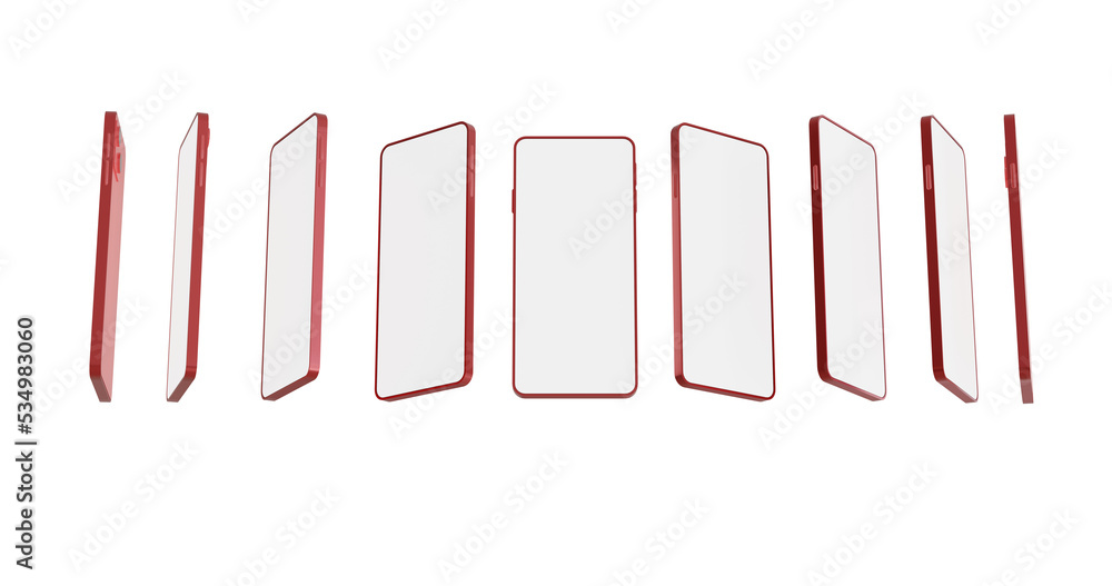 Fototapeta premium 3d render of a phone