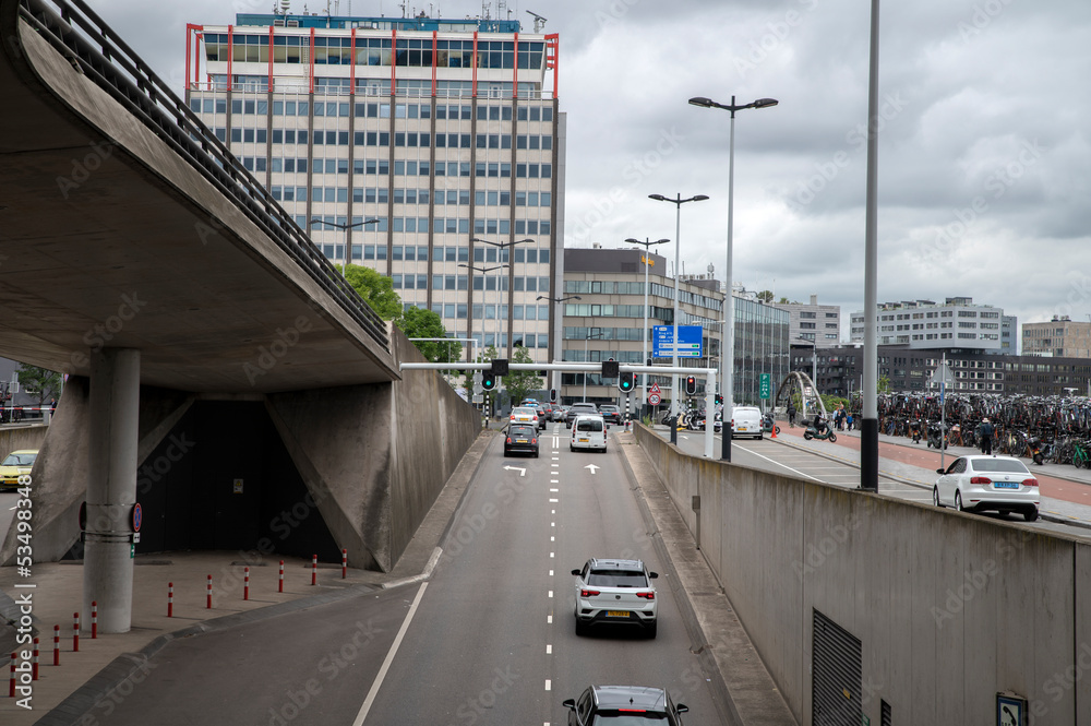 Cars Coming Out From The Michiel De Ruijtertunnel Tunnel At Amsterdam The Netherlands 22-7-2022