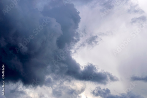 Dark Clouds In The Sky At Amsterdam The Netherlands 28-9-2022