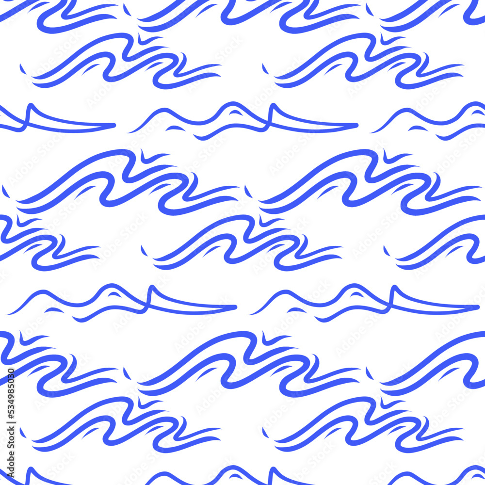 blue waves background hand drawn blue waves background hand drawn