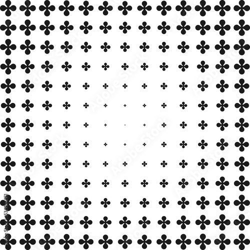 Metaball Cross Shapes Halftone Texture Pattern