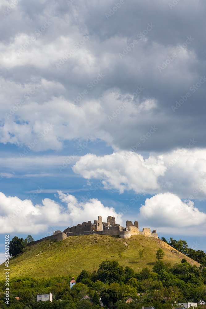 Ruins of Branc castle near Myjava, Slovakia