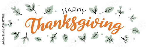 happy thanksgiving day text card illustrated card vector art