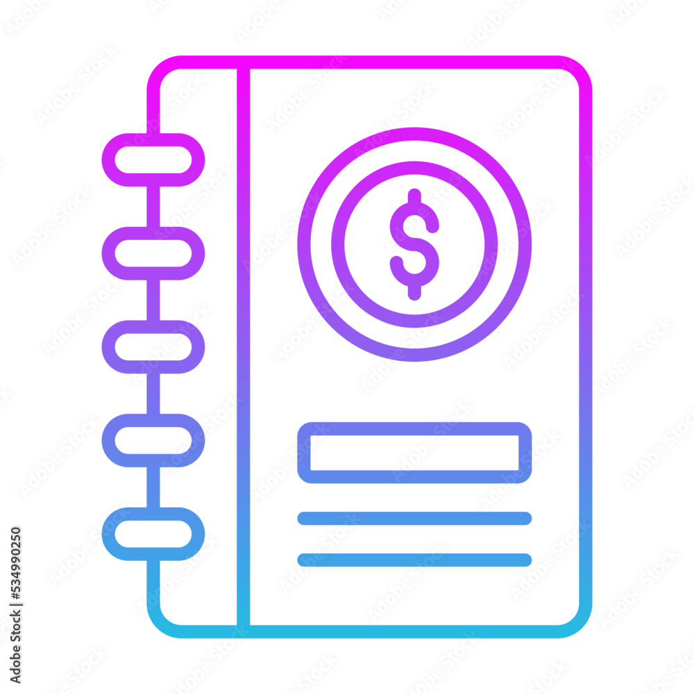 Accounting Book Icon Accounting Book Icon