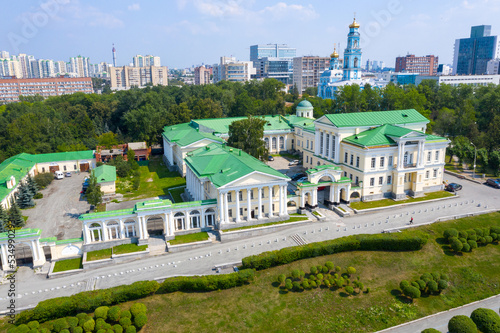 Residence of Plenipotentiary Representative of President of Russian Federation in Urals Federal District. View from above photo