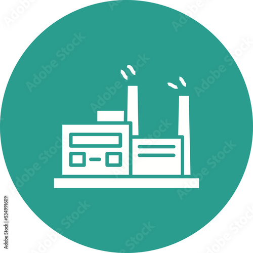 No Fossil Fuels Glyph Circle Background Icon