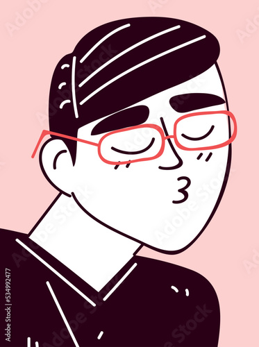 man send kiss