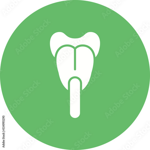 Tongue Depressor Glyph Circle Background Icon