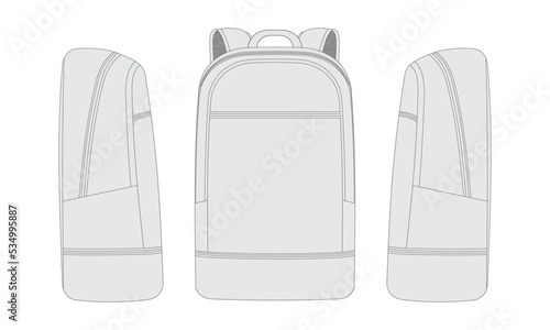 backpack vector