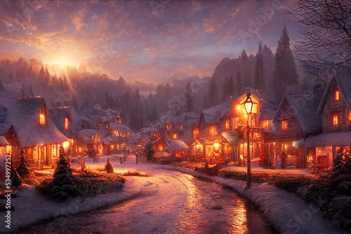 Weihnachtliche Winterlandschaft Christmas Jahreszeit © Korea Saii