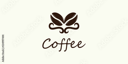 coffee logo design for coffee shop icon with creative concept premium vector © RONNY