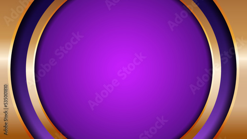 luxury purple background with gold outline. abstract background. luxury elegant design