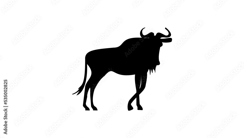 Obraz premium GNU silhouette