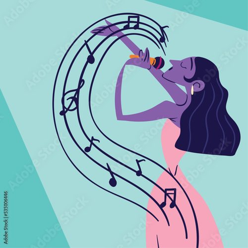 performer female singing