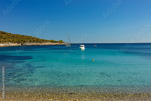 Fototapeta Naklejka Na Ścianę i Meble -  Plieski bay and beach at Losinj island in Croatia