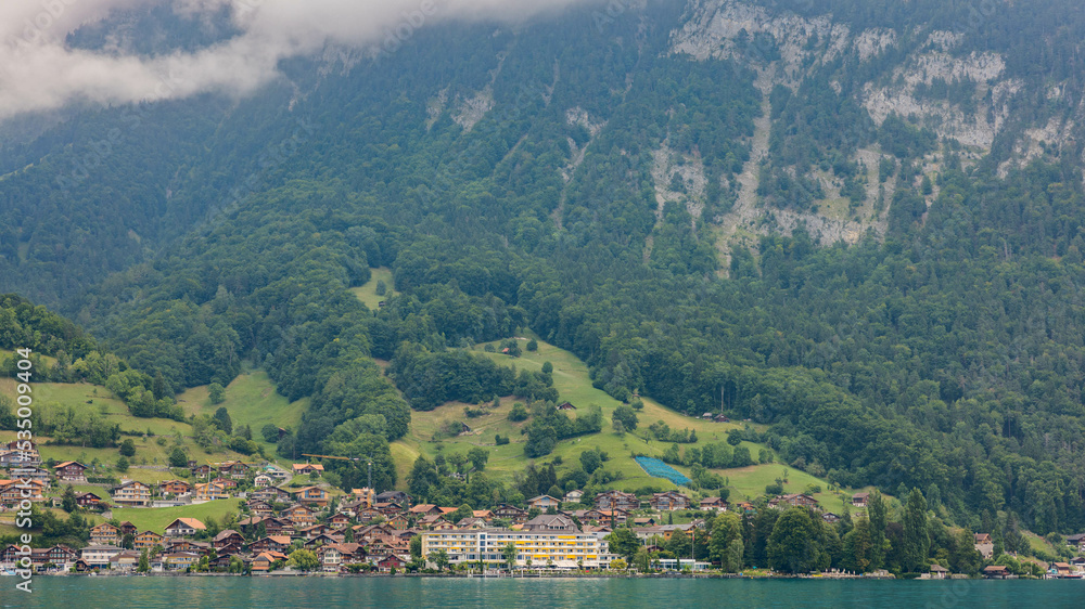 Spiez to Interlaken trip, lake Thun, Switzerland