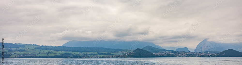 Spiez to Interlaken trip, lake Thun, Switzerland