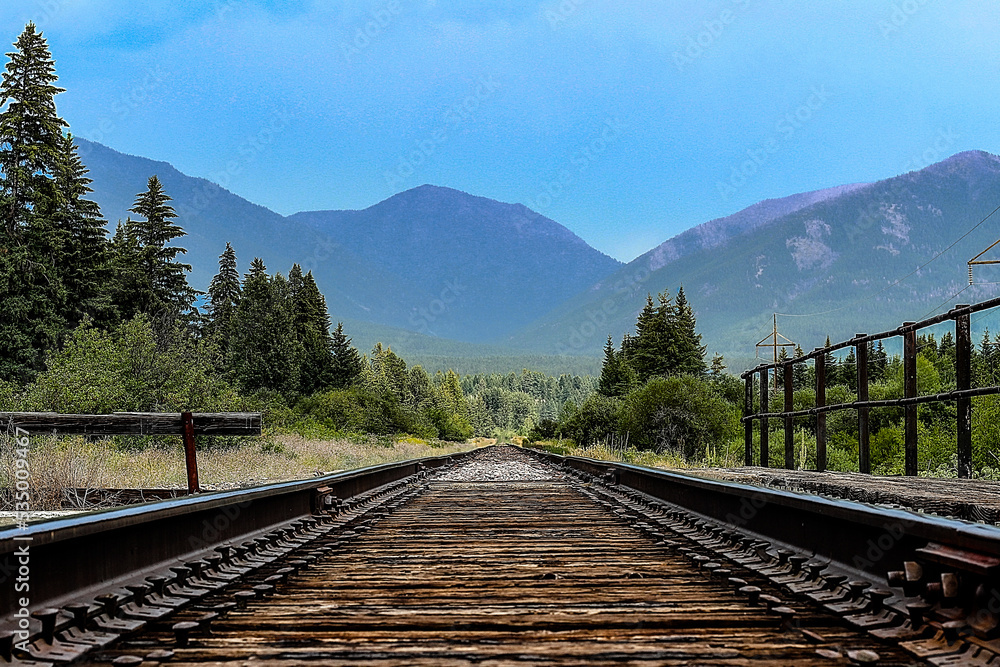 Montana Train Tracks