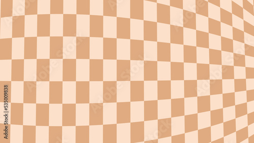 aesthetic orange distorted checkerboard, checkers wallpaper illustration, perfect for backdrop, wallpaper, background, banner