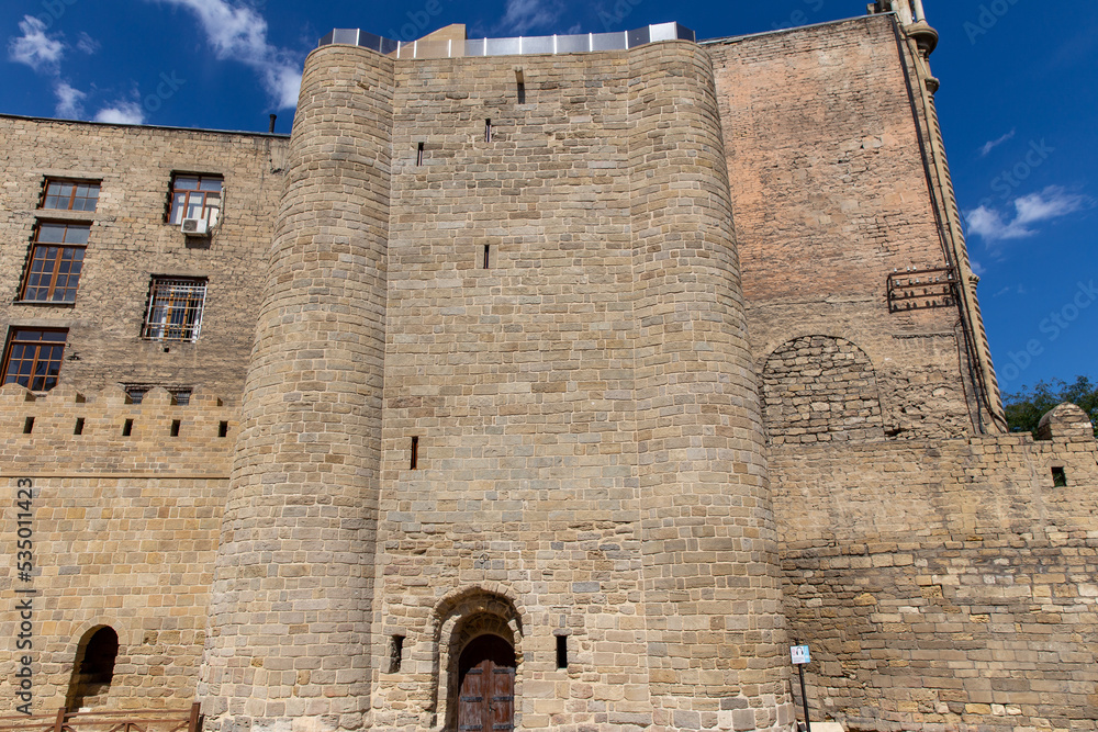 Maiden Tower. Fortress of the Old Sity Baku. Historical core of Azerbaijan Baku.