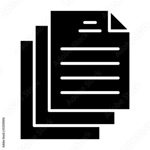 Document Glyph Icon