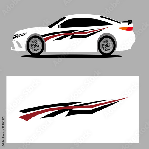 stripes car decal vector design, simple line stripes car, abstract car decal