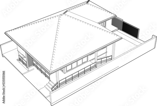 3D illustration of residential project