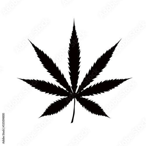 marijuana leaf silhouette, cannbis leaf