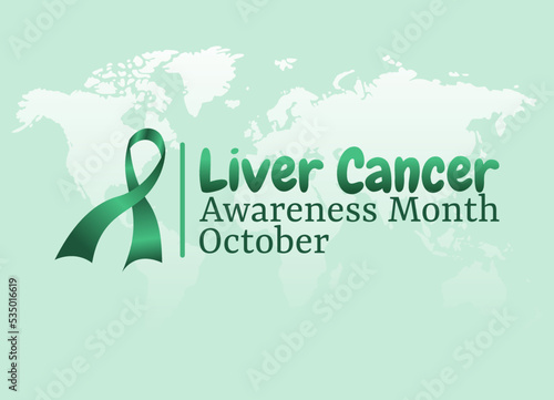 vector graphic of liver cancer awareness month good for liver cancer awareness month celebration. flat design. flyer design.flat illustration.