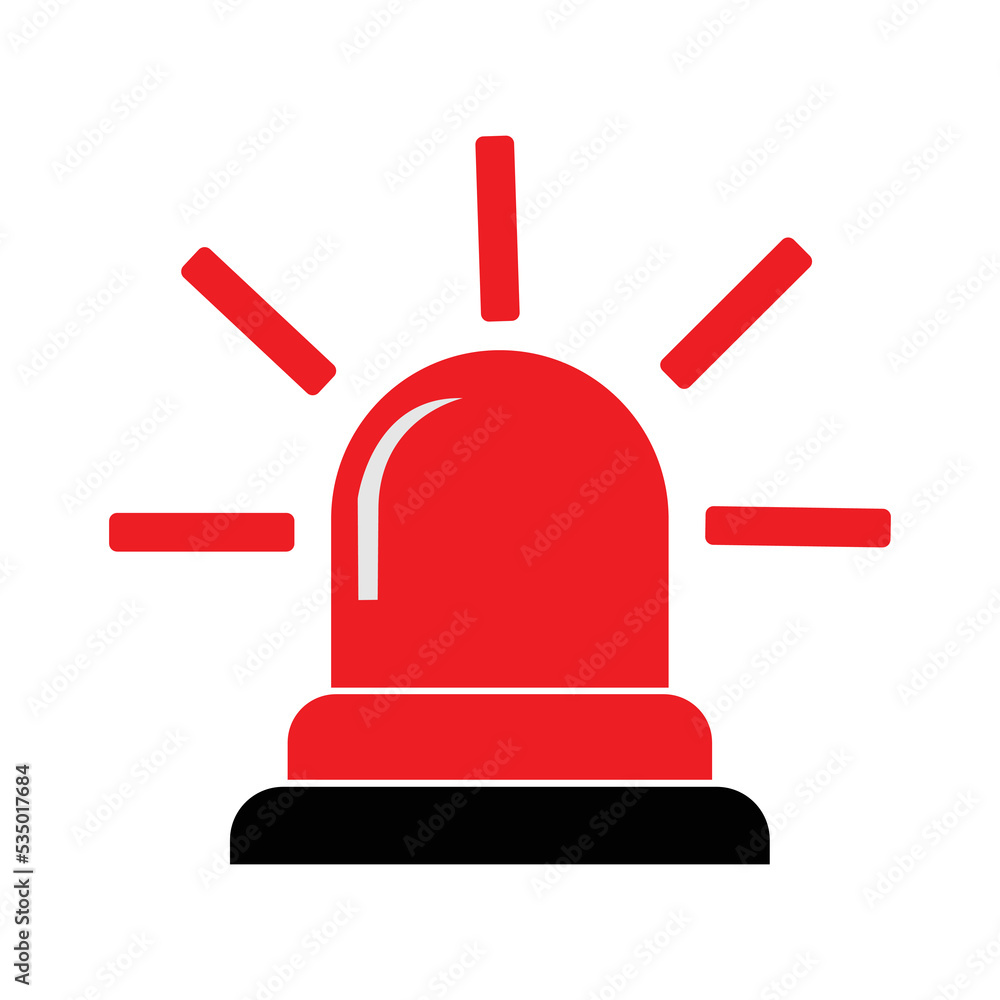 Sirin icon vector illustration in flat style about medical, blue background with police officer and sirine icon suitable to enhance your design Sirin icon vector illustration in flat style about medical, blue background with police officer and sirine icon suitable to enhance your design
