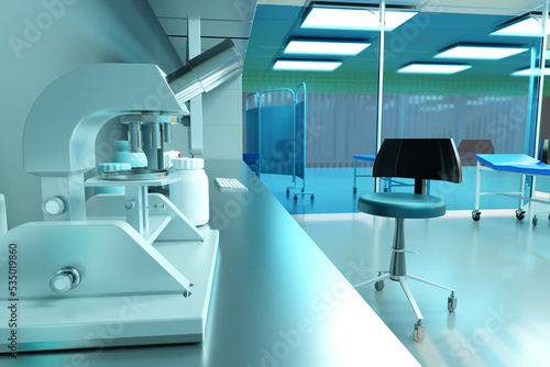 Interior of private clinic....